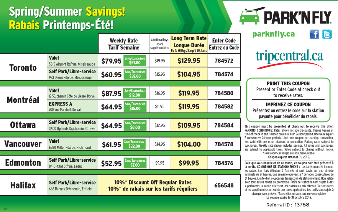 Park'N Fly Coupon Airport Parking Tips Trip Sense