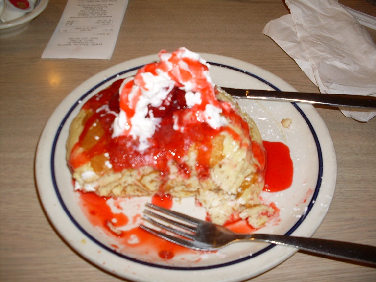 NY cheesecake stack IHOP Pancake stack