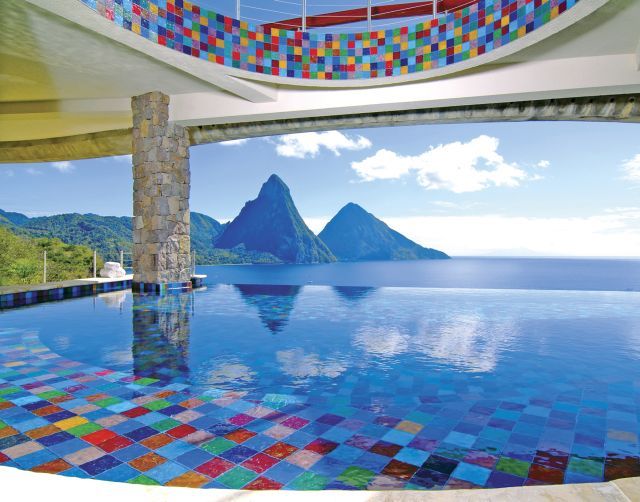 Infinity Pools, Jade Mountain, St Lucia Jade Mountain, St Lucia