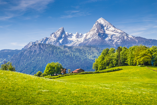 The Austrian Alps which you'll visit on a Sound of Music tour
