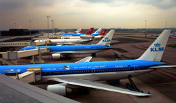 KLM Aircraft at Schiphol Amsterdam Airport