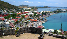 Aerial island view - St. Maarten, Netherlands Antilles