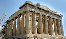 A view of the Parthenon Temple at Acropolis - Athens, Greece