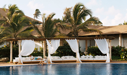 Poolside lounge beds - Excellence Punta Cana, D.R.