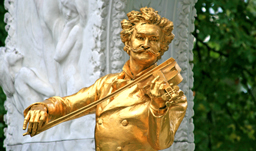The Statue of Johann Strauss - Vienna, Austria