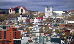 View of city and harbour from Signal Hill - St. John