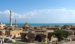 Riuns of Carthage and view of Mediterranean Sea - Tunis, Tunisia