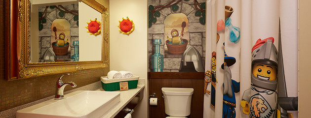 Kingdom themed LEGOLAND Florida bathroom