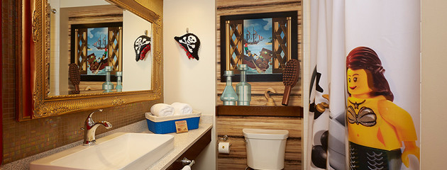 Pirate themed LEGOLAND Florida bathroom