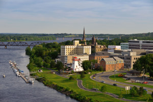 attractions in New Brunswick: downtown Fredericton