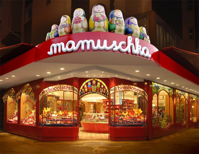 View of Mamuschka in Argentina, famous for their chocolates