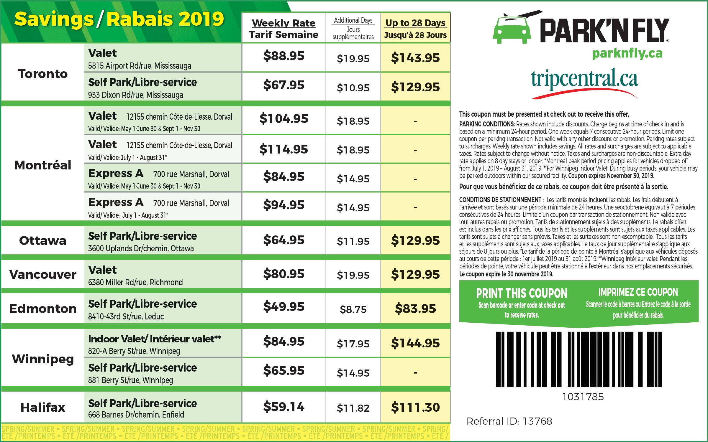 Park'N Fly Coupon Airport Parking Tips Trip Sense